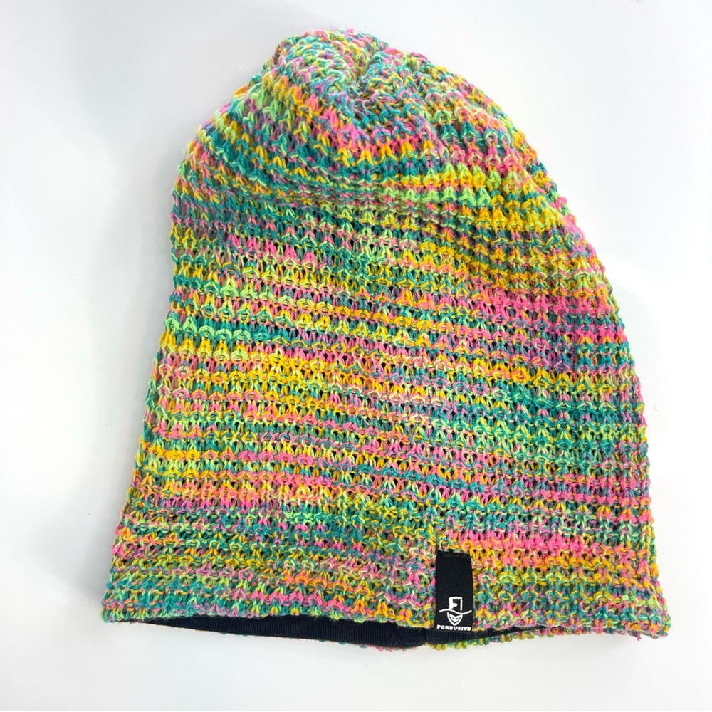 FORBUSITE Rainbow Color Beanie Slouch Knit Hat